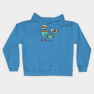 two funny cup Kids Hoodie
